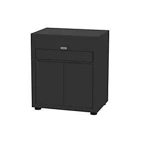 Meuble de cuisine extérieure avec tiroir 80 x 55 cm inox noir Le Marquier