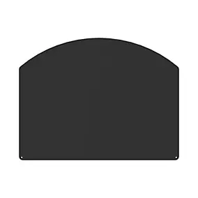 Plaque de protection sol demi-ronde L.75 x H.65 cm Le Marquier noir