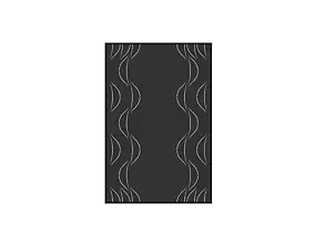 Plaque de protection mural Le Marquier Eole noir L.80 x H.120 cm