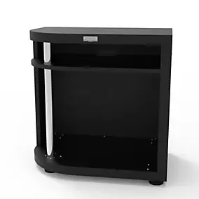 Meuble arrondi gauche pour cuisine extérieur noir Le Marquier