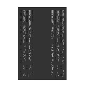 Plaque murale Le Marquier graphique noire