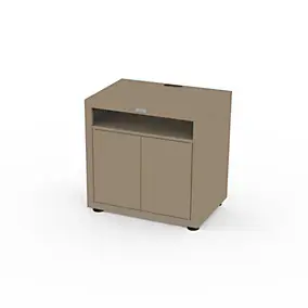 Meuble de cuisson avec tablette pour cuisine extérieure 80 x 55 cm taupe Le Marquier
