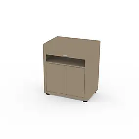 Meuble tablette pour cuisine extérieure 80 x 55 cm taupe Le Marquier