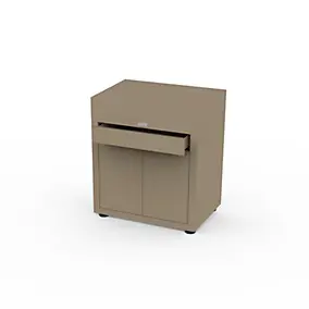 Meuble avec tiroir pour cuisine extérieure 80 x 55 cm taupe Le Marquier