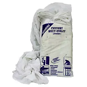 Chiffons de nettoyage multi-usages blanc 1kg Ocai