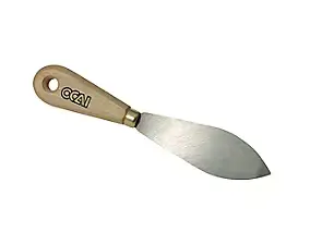 Couteau à mastiquer feuille de laurier buis Ocai