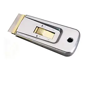 Gratte-vitre en métal Ocaï retractable rectangulaire 4 cm