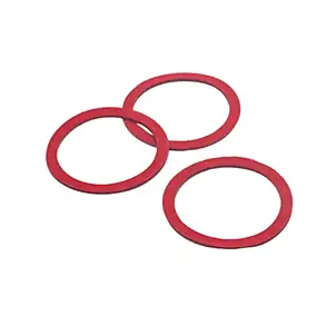 3 joints plat fibre rouge intérieur raccord Noyon et Thiebault 50x60mm