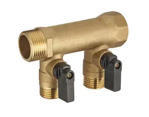 Collecteur Ecrou libre Femelle - Mâle 20x27 - 2 départs à Vannes 15x21