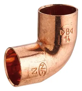 2 coudes cuivre pour tube cuivre - Ø 10 mm embouts F petit rayon 90 °