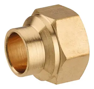Tube et raccord en fer/cuivre de Ø 12 mm type manchons femelles 12x17 mm