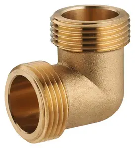 2 coudes à visser en laiton - 90 ° M/M 12x17 mm