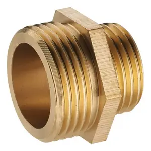 2 mamelons réduits en laiton avec embouts M 12 x 17 mm et 08 x 13 mm