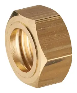2 écrous en cuivre pour collet battu - Ø 16 mm 6 pans 12x17 mm