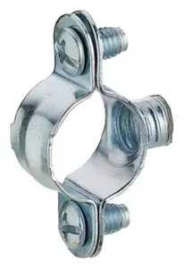 Collier de fixation simple en acier pour tube cuivre Ø 14 mm (2 pièces)