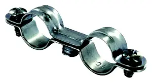 Collier de fixation double pour tube cuivre Ø 10 mm