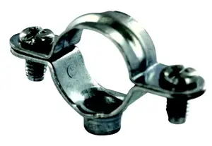 Collier de fixation simple en acier pour tube cuivre Ø 28 mm (2 pièces)