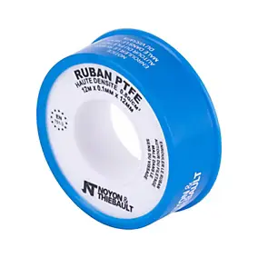 Ruban PTFE Noyon et Thiebault haute densité 12mmx 0,1 mm x 12 M