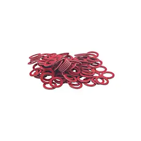 100 joints plat fibre rouge intérieur raccord Noyon et Thiebault 15X21mm