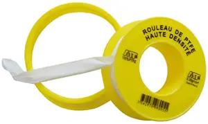 Lot de 3 rubans de téflon L.12 m, l. 12 mm, Ep. 0.075 mm