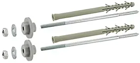 Fixation pour lavabo mur placo et polystyrène 8 x 220 mm