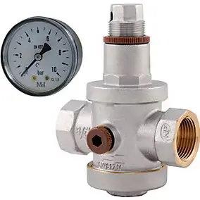 Réducteur de pression à membrane F20x27 Dipra + manomètre