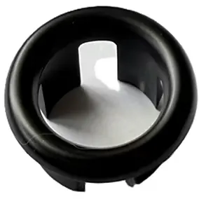 Enjoliveur de trop-plein noir 3 cm en ABS MTK