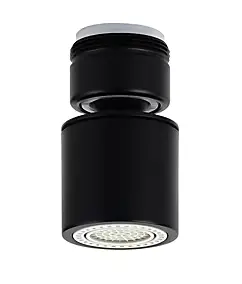 Eco aérateur d'eau orientable, bi-jets, noir, MTK