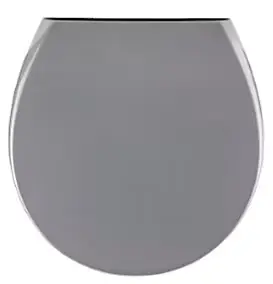 Abattant WC déclipsable avec frein de chute gris, MTK Versagrit