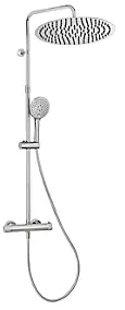 Colonne de douche thermostatique chromée XL Deluxe 400