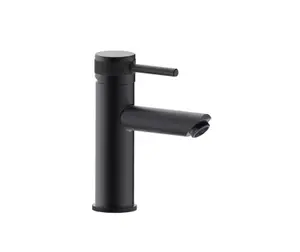 Mitigeur lavabo M ELEGANCE noir H. 17cm, vidage clic-clc intégré
