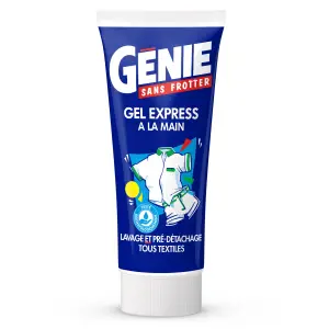 GENIE Gel lessive lavage main express et pré-détachage tous textiles 15 lavages 200ml