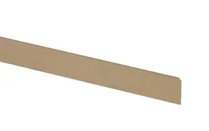 Profil aluminium recoupable, finition bois clair, 28 mm x 67 cm