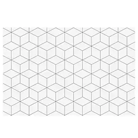 Crédence aluminium motif géométrique 120 x 80 cm