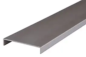 Nez de cloison aluminium aluminium 10 x 74 mm L.2,6 m