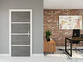 Kit de rénovation pour porte intérieur Nordlinger Pro gris agate
