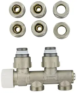 Kit universel de raccordement avec tête thermostatique