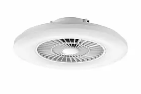 Ventilateur de plafond silencieux avec éclairage LED Ø.60,4 cm Seynave Marisol - Télécommande incluse