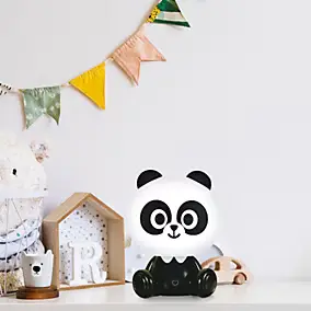 Veilleuse panda LED integrée blanc 3W IP20 H.23cm Seynave