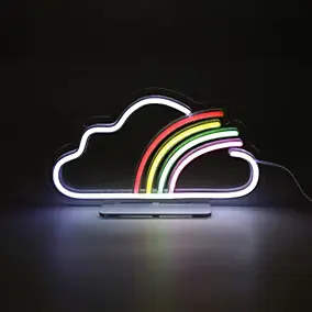 Néon LED nuage multicouleurs IP20 L.30cm 9W Seynave
