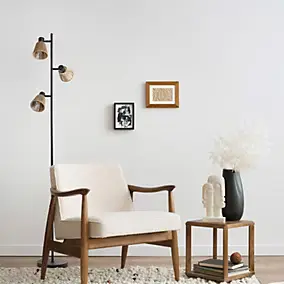Lampadaire Davai 3 lampes métal noir H.160cm IP20 E14 40W Seynave