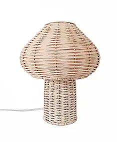 Lampe à poser en bambou H.28cm E27 40W Seynave