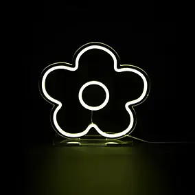 Néon LED fleur marguerite IP20 H.33cm 8W Seynave