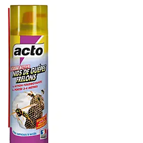 Mousse active pour nids de guêpes et frelons 500ml