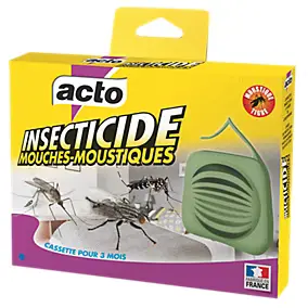 Cassette diffusante Acto pour mouches et moustiques