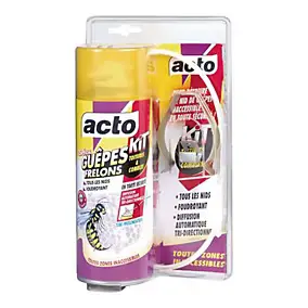 Acto spécial guêpes-frelons, kit spécial toitures et combles