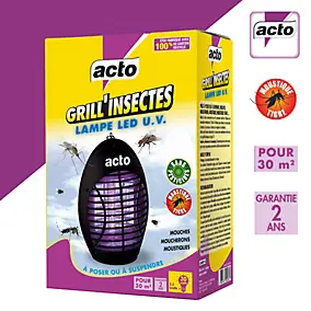 Lampe UV anti-moustiques Acto Grill'Insectes 30m²