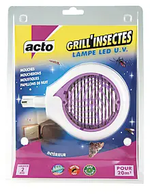 Grill'insectes lampe LED UVaAnti Insectes volants Acto