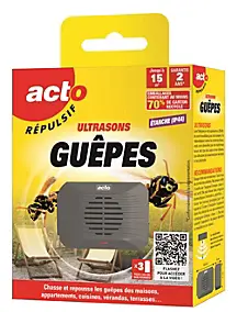 Ultrasons répulsifs guêpes Acto 15m²