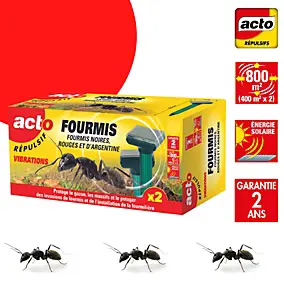Lot 2 appareils répulsif ultrason fourmis vert Acto